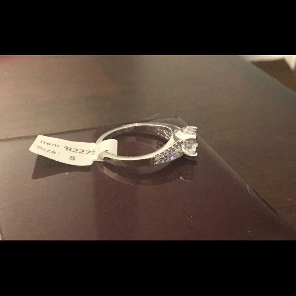 3 Ct. Round Solitaire Diamonelle Split Band Ring